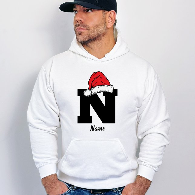 Monogrammed Family Christmas Personalise With Name Hoodie (Creator Uploaded)