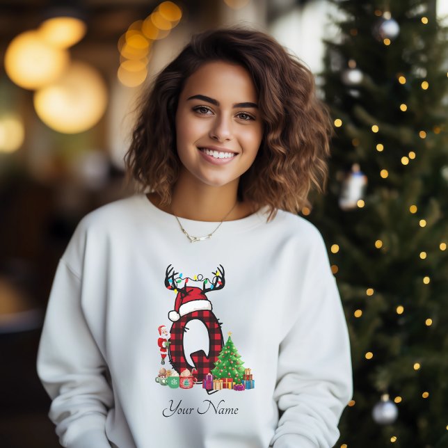 Monogrammed Family Christmas Personalise With Name T-Shirt (Creator Uploaded)