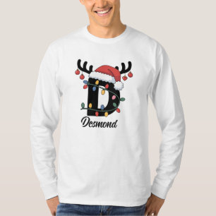 Monogrammed Family Christmas  Personalised Holiday T-Shirt