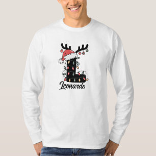 Monogrammed Family Christmas Personalised Holiday T-Shirt