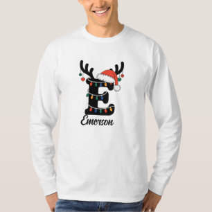 Monogrammed Family Christmas  Personalised Holiday T-Shirt
