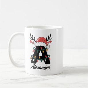 Monogrammed Family Christmas  Personalized Holiday Coffee Mug