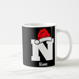 Monogrammed Family Christmas With Name Coffee Mug