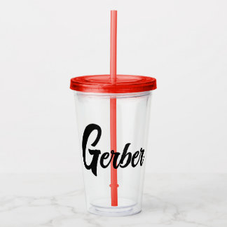 Monogrammed Family Name Acrylic Tumbler