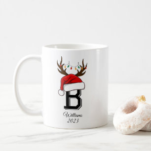 Monogrammed Family Santa Claus Christmas  Coffee Mug
