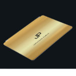 Monogrammed Faux Gold Template Elegant Modern iPad Pro Cover<br><div class="desc">Monogrammed Faux Gold Template Elegant Modern Trendy iPad Pro Cover,  iPad Cases & Covers.</div>