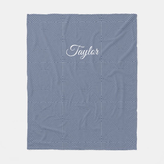 Monogrammed Fleece Blanket (Front)