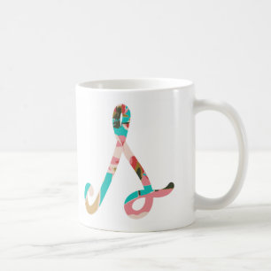 Monogrammed Floral Bible Verse Letter S Coffee Mug