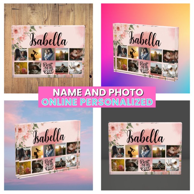 Monogrammed Floral Photo Collage For Mother's (Monogrammed Floral Photo Collage For Mother's
)