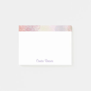 Monogrammed Floral Post-It Notes