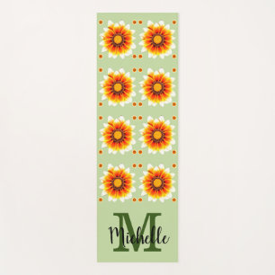 Monogrammed Floral Yoga Mat
