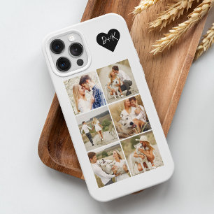 Monogrammed Gallery of 8 Personalised Photos iPhone 15 Pro Max Case