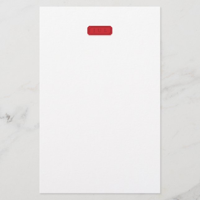 Monogrammed Gemstone Stationery (Front)