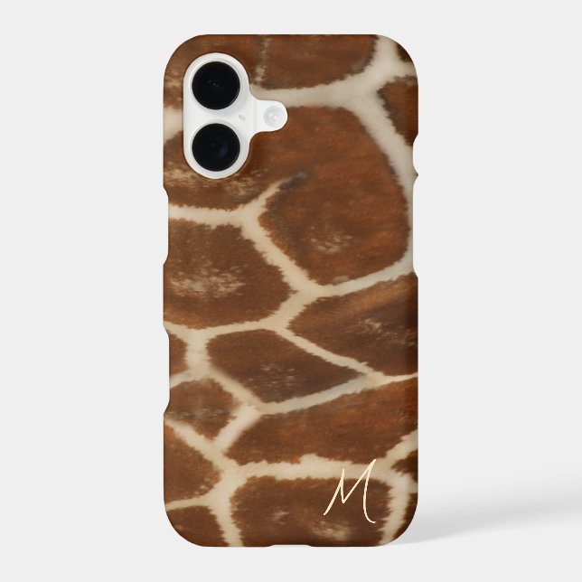 Monogrammed Giraffe Fur Pattern Cute (Back)