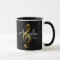 Monogrammed Golden Treble Clef, Music Black