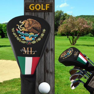 Monogrammed Golf, Mexico Eagle & Mexican Flag Golf Head Cover