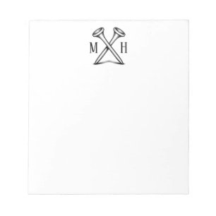 Monogrammed Golf Notepad