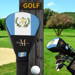 Monogrammed & Guatemalan Flag Golf Clubs Covers