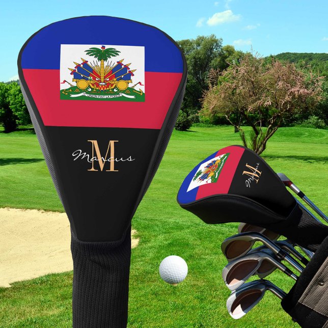 Monogrammed & Haiti Flag Golf Clubs Covers (Creator Uploaded)
