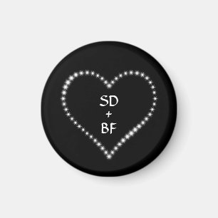 Monogrammed Heart Magnet