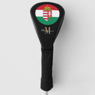 Monogrammed & Hungarian Flag Golf Clubs Covers