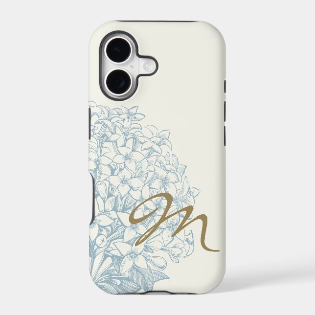Monogrammed Hydrangea (Back)