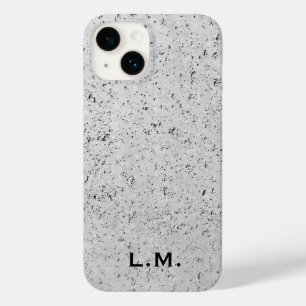 Monogrammed Illustrated Concrete iPhone Case