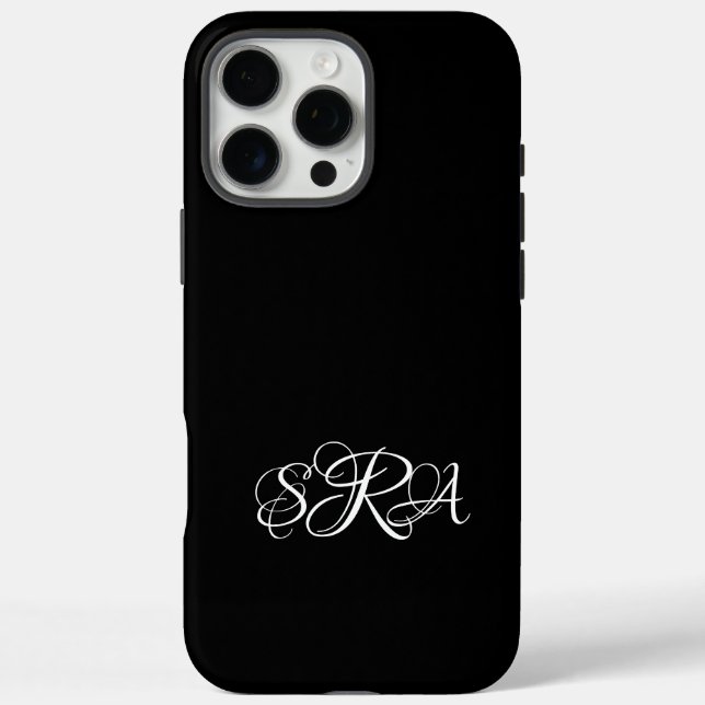 Monogrammed iPhone 16 Pro Max Case (Back)