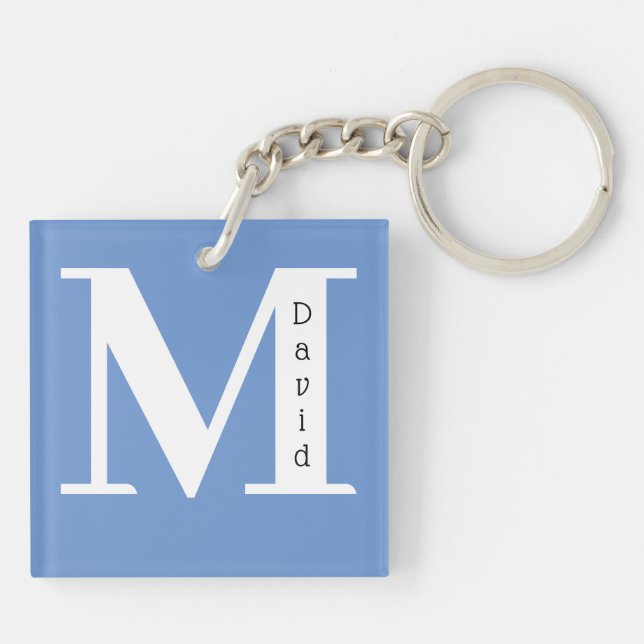 Monogrammed Key Ring (Back)