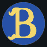 Monogrammed Large Stickers with the Letter B<br><div class="desc">If you like gifts with a personalised touch,  consider a product monogrammed with an initial of your name,  friend or loved one's name,  or organisation.</div>