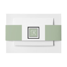Monogrammed Laurel Green