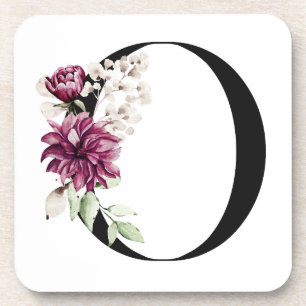 Monogrammed Letter O Beverage Coaster