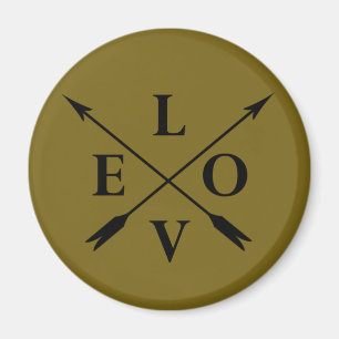 monogrammed love magnet
