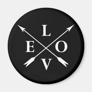 monogrammed love magnet