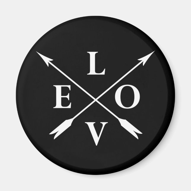 monogrammed love magnet (Front)