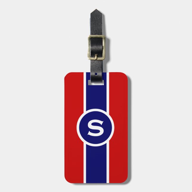 Monogrammed Luggage Tag (Front Vertical)
