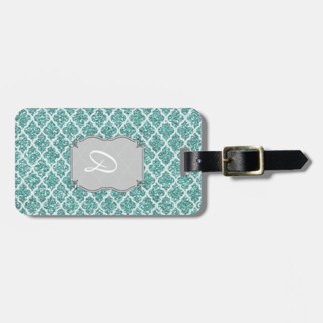 Monogrammed Luggage Tag (Front Horizontal)