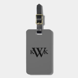 Monogrammed Luggage Tag