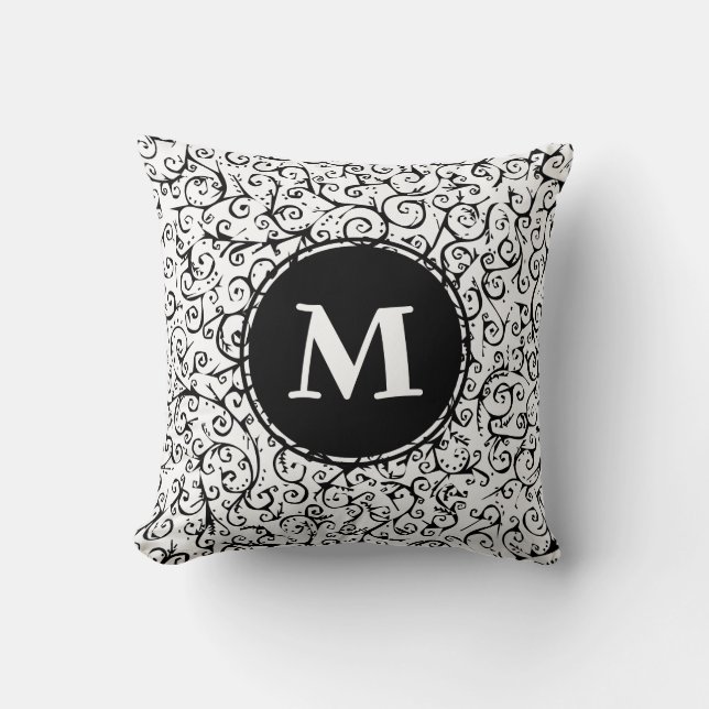 Monogrammed Mayhem Cushion (Front)