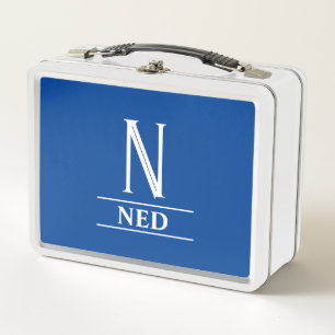 Monogrammed  metal lunch box