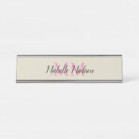 Monogrammed Modern Calligraphy Name Initials
