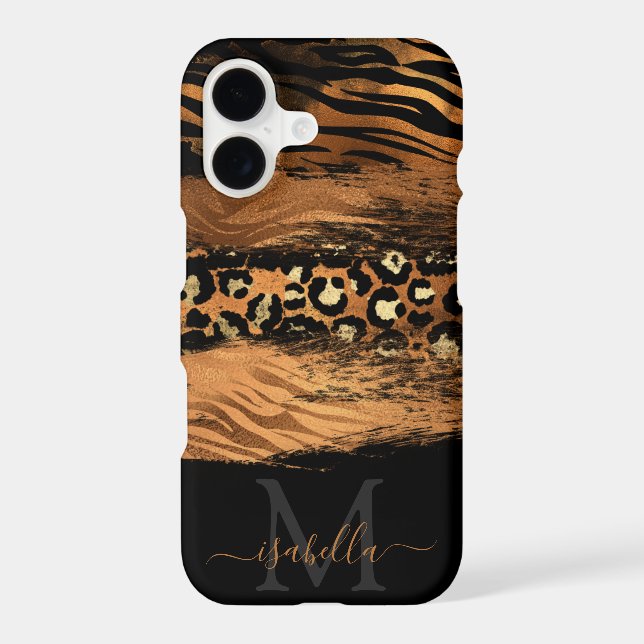 Monogrammed Modern Copper Script  (Back)
