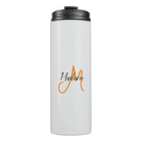 Monogrammed Modern Handwriting Name Initial