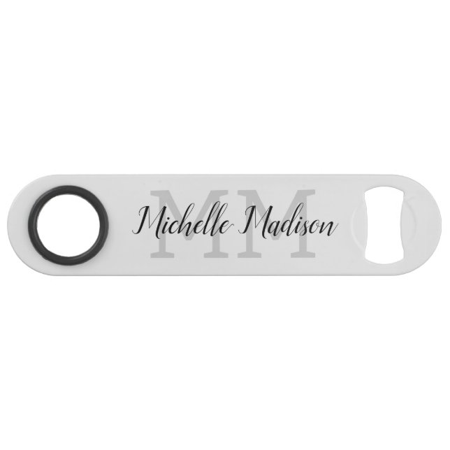 Monogrammed Modern Handwriting Name Initials (Front (Horizontal))