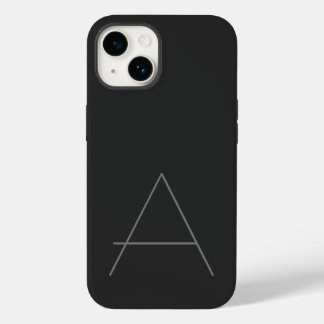 Monogrammed Modern Plain Initial Case-Mate iPhone 14 Case