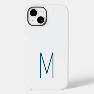 Monogrammed Modern Plain Initial Case-Mate iPhone 14 Case