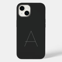 Monogrammed Modern Plain Initial