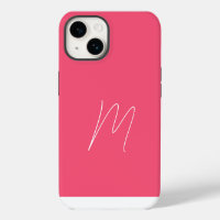 Monogrammed Modern Plain Initial Script Feminine