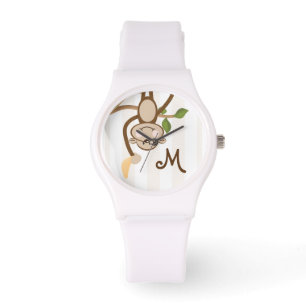 Monogrammed Monkey Banana Watch