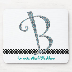 Monogrammed Mouse Pad - Letter B